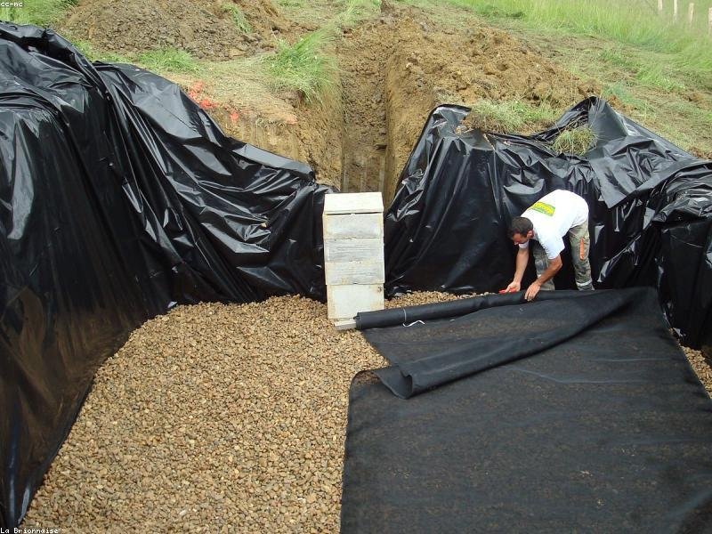 Exterior basement waterproofing and drainage installation during an Ottawa foundation repair